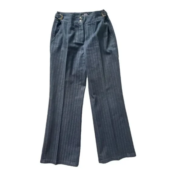 Etcetera 2 Piece Denim Pant Suit Set With Fringe Detail Size 4 - Picture 9 of 15